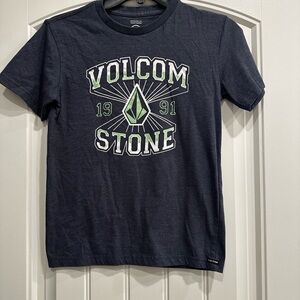 Volcom Navy Blue Kids Short Sleeve Tee